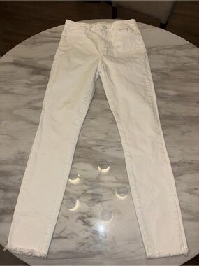 Sam Edelman Stiletto High Rise Skinny Ankle White Jeans